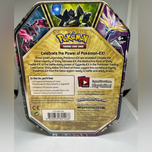 Pokemon 2016 Shiny Kalos Yveltal Ex Collector Tin Set. Brand New Factory Sealed. - Picture 3 of 5